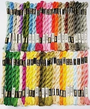 50 DMC #3 Perle Pearl Embroidery Floss Lot of 50 Different Colors 504 to 760