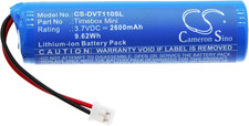 Replacement for Div'Oom Timebox Mini Timebox-Mini Battery 2600Mah/3.7V