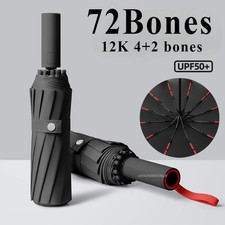 Strong Windproof Automatic Umbrella 72 Bone Sunshade Large Size Uv Protection Fo