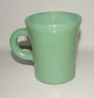 Vintage FIRE KING Green JADEITE Oven Ware Cup MUG 3 1/2" Tall C Handle