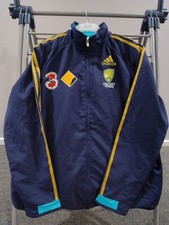 Cricket Australia Adidas Jacket Embroidered 3 Mobile Comm Bank Medium Good Cond