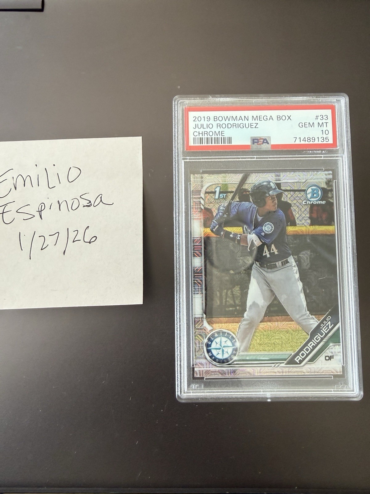 2019 Bowman - Chrome Prospects Julio Rodriguez #BCP-33 Mega Box Mojo Refractor  