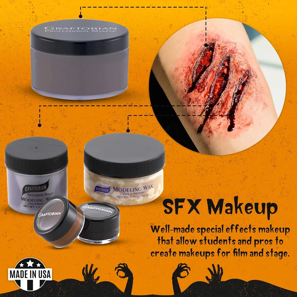 Graftobian Special FX Trauma Pro SFX Makeup Kit - Made in USA - Professional Eff - Image 2 of 4