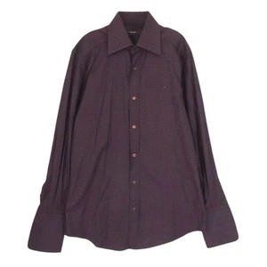 Chemise habillée manches longues brodée motif complet italienne Gucci occasion LIFE 0