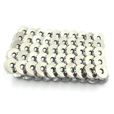 100 Sets Silver Tone Magnetic Purse Snap Clasps Button/Great for Closure Purs...