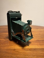 Vintage Kodak No. 1 Pocket Kodak Junior Folding Camera Green - Parts/Repair