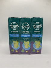 Tom's of Maine Fluoride-Free Toothpaste Toddler Training 1.75 Ounce Pack 3