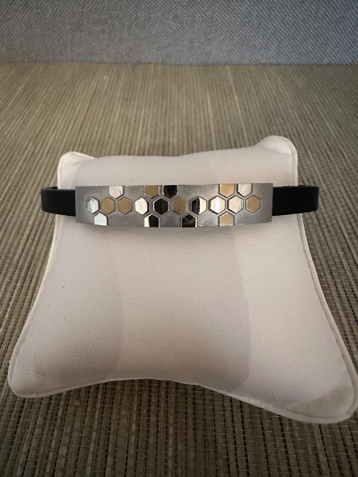 Energetix Armband Magnet - Modeschmuck Unisex Kautschuk Edelstahl Wellness - Bild 2 von 4