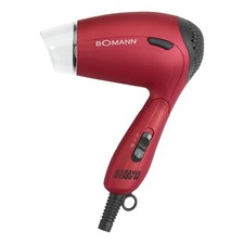 Bomann Reisehaartrockner HTD 8005 CB metallic/rot, 1300 Watt, NEU