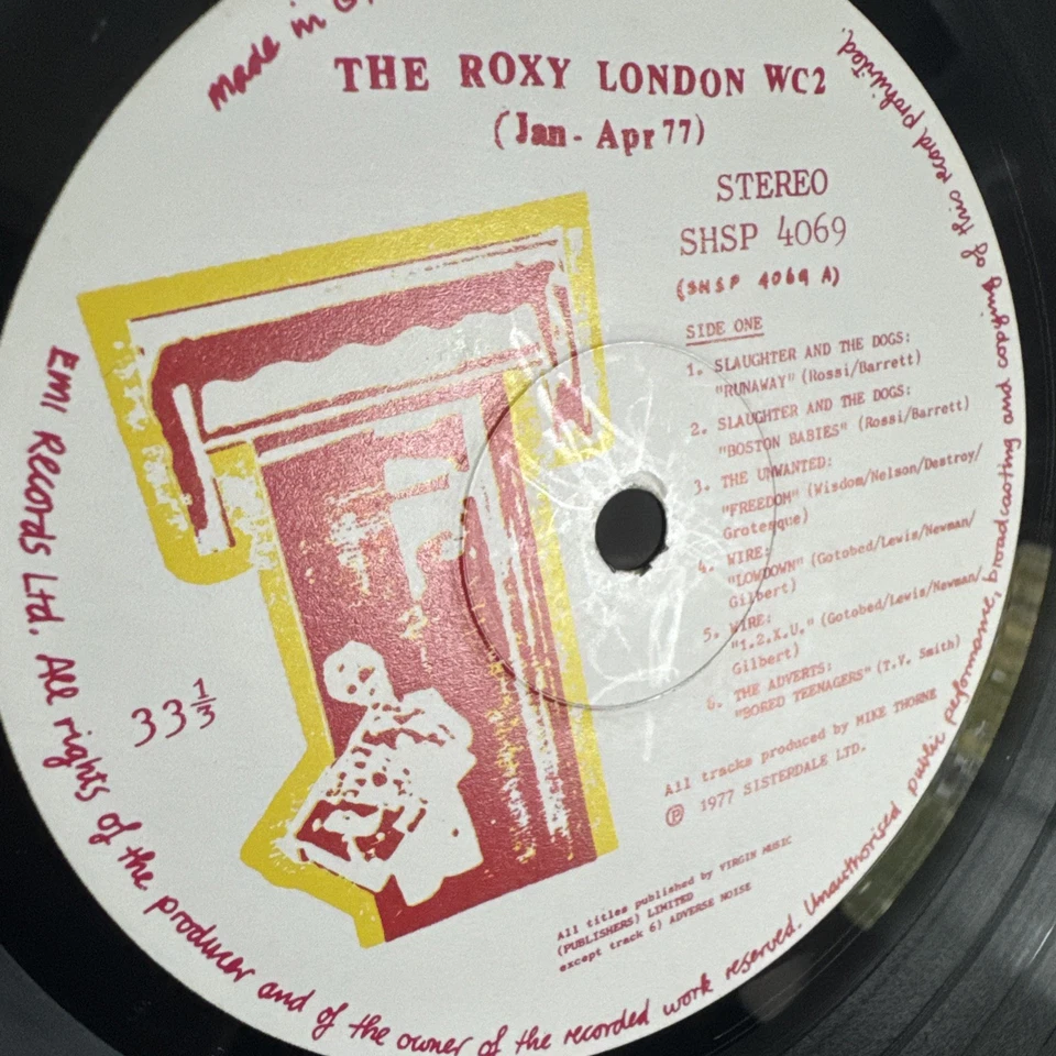 THE ROXY LONDON WC2 VINYL LP HARVEST UK 1977 PUNK COMP X RAY SPEX BUZZCOCKS Foto 4 de 4