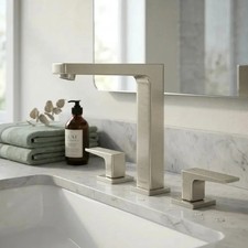 Hansgrohe 32517821 Metropol 160 Widespread Faucet with Lever Handles and PopUp