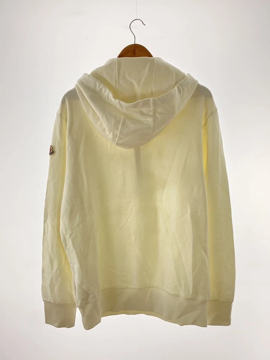 Felpa con cappuccio MONCLER L cotone bianco tinta unita h20918g00007 809kr usata