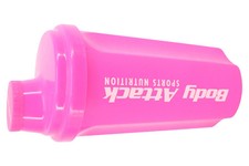 BODY ATTACK Trinkflasche Shaker Rosa Kunststoff Sport