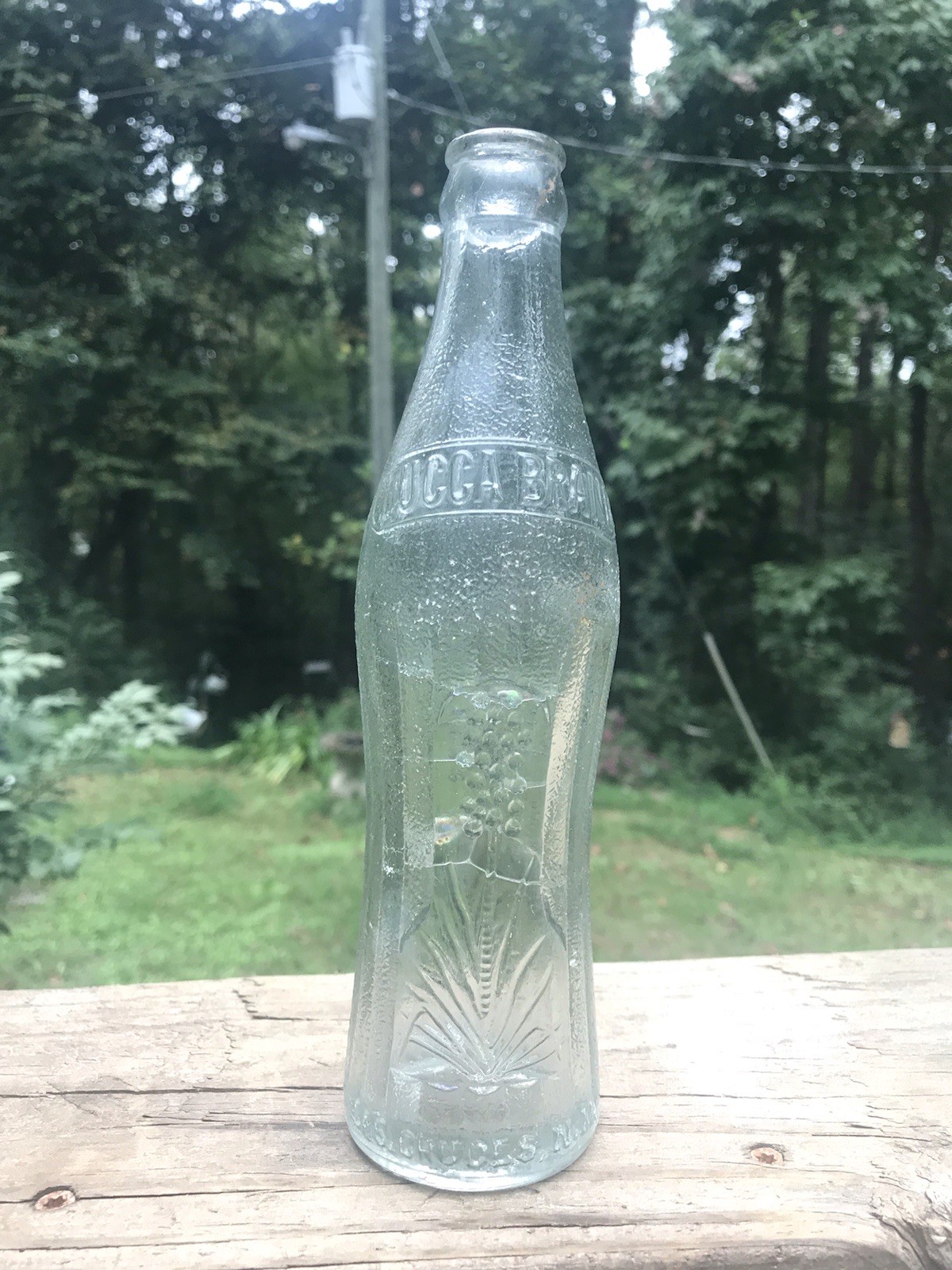 YUCCA BRAND SODA LAS CRUCES NEW MEXICO ART DECO BOTTLE EMBOSSED COCA ...