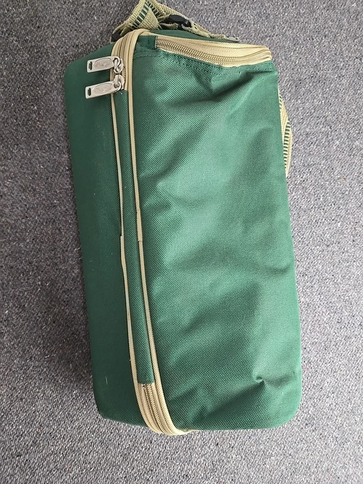 Juego de vino vintage años 90 picnic plus kit estuche de transporte abridor vasos servilletas Foto 2 de 4