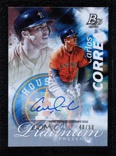 2017 Bowman Platinum Platinum Presence Signatures /50 Carlos Correa #PP-CC Auto