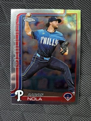 2025 Topps Chrome Aaron Nola #286 Philadelphia Phillies MLB