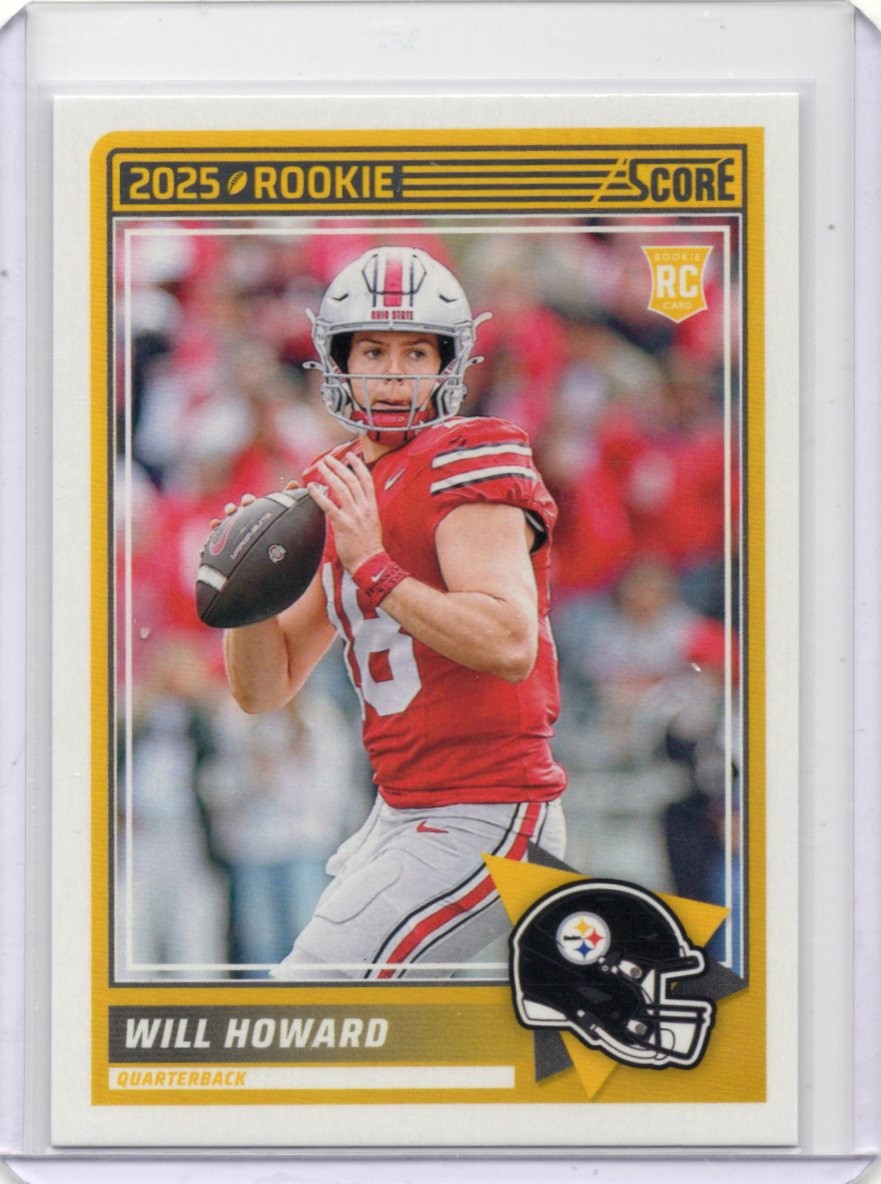 2025 Panini Score - Will Howard (RC) #3 Pittsburgh Steelers