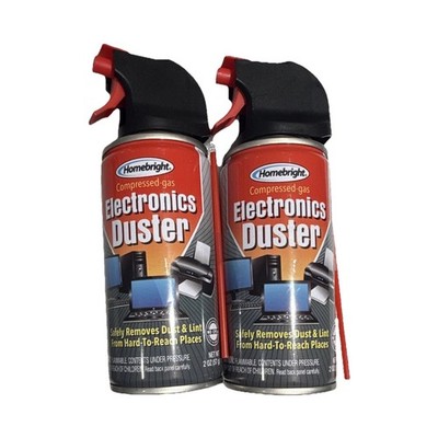 2Pack Compressed-Gas/Air Electronics Duster Dust Blower Cleaner,All-Purpose 2 Ea