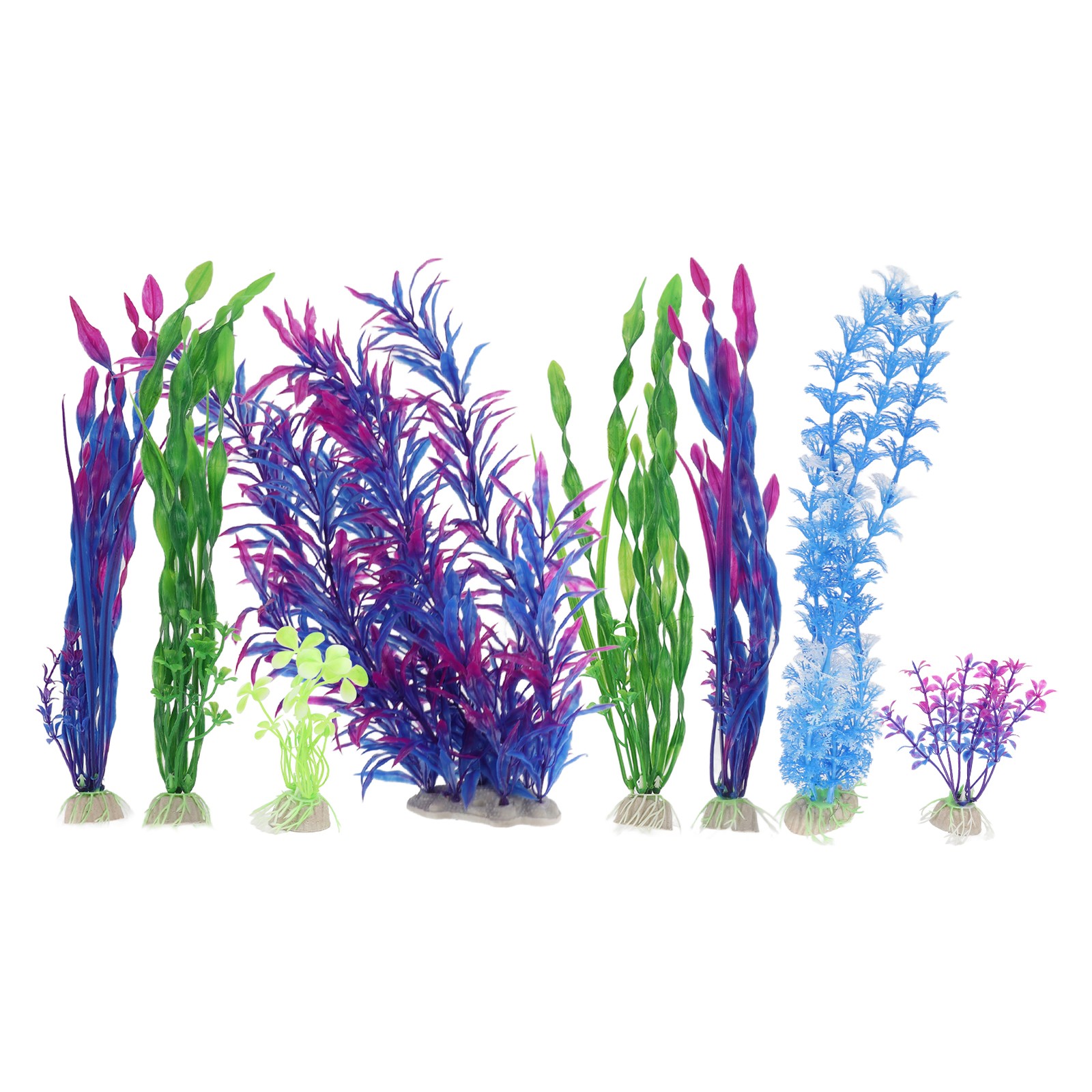 Fish Tank Plant Decorations Colorful Simple Installation Artificial Seaweed