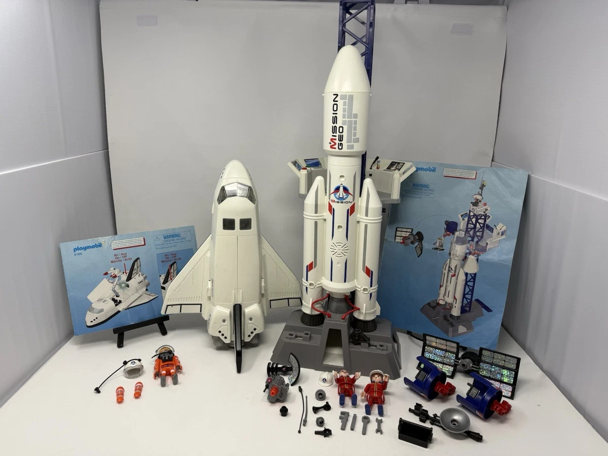 Lot Playmobil Espace - Véhicules Et Personnages Vintage - Mixte Pour Enfants 7-8 Ans