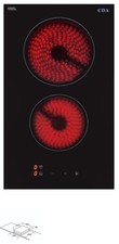 HC3615 2 Zone CDA Ceramic Hob Built-In Electric Hob