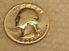 1937-d Silver Washington quarter. Semi-rare.