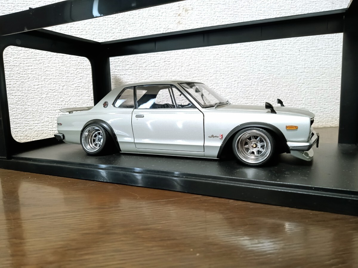 AUTOart Nissan Skyline GT-R KPGC10 Tuned Version Silver 77441