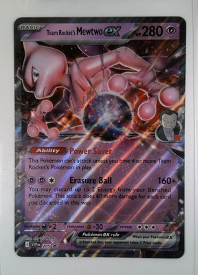 Team Rockets Mewtwo ex 205 ex Pokemon TCG JUMBO Team Rocket's