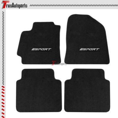 Fits 17-20 Hyundai Elantra Black Car Floor Mat Carpets Nylon Front Rear w/ Sport