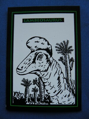 1993 Acid Rain Studios Dinosaur Terror Lambeosaurus (Plant Eater) card #9A