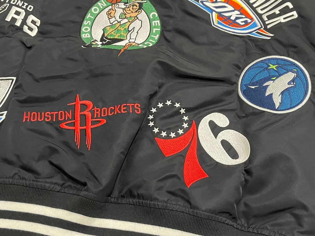 2018 SS18 NIKE x SUPREME NBA TEAMS WARM-UP JACKET BLACK WHITE BOX