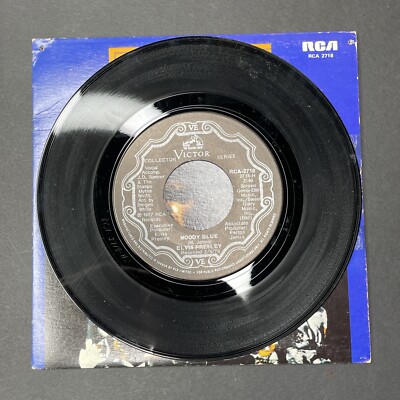 7” EP Elvis Presley Blue UK Original Elvis Presley, Moody Blue (Record,45rpm,7