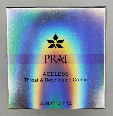 PRAI Ageless Throat & Decolletage Creme 1.7 Oz - 50ml FIRMS LIFTS TONES NIB