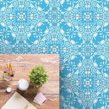Floor Tile Stickers Set of 20 "Alina" for Kitchen, Bathroom, Shower Durable