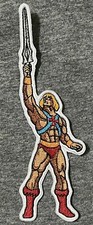 MASTERS of the UNIVERSE figure patch HE-MAN motu sword embroidered skeletor