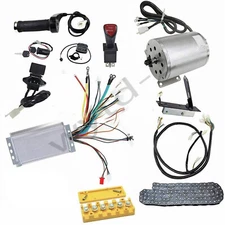 48V 1800W Brushless Motor 4500RPM Controller Kit EBike Go Kart Quad ATV Scooter