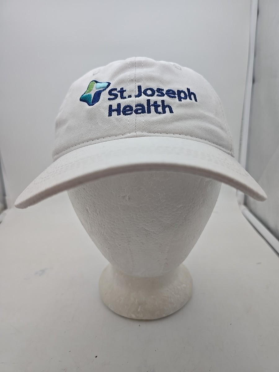 St Joseph Health Hat Cap White Adult Used Strapback Outdoor Cap