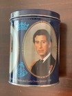 1981 THE MARRIAGE OF THE PRINCE OF WALES AND LADY DIANA TALL METAL BISCUIT TIN — photo 3