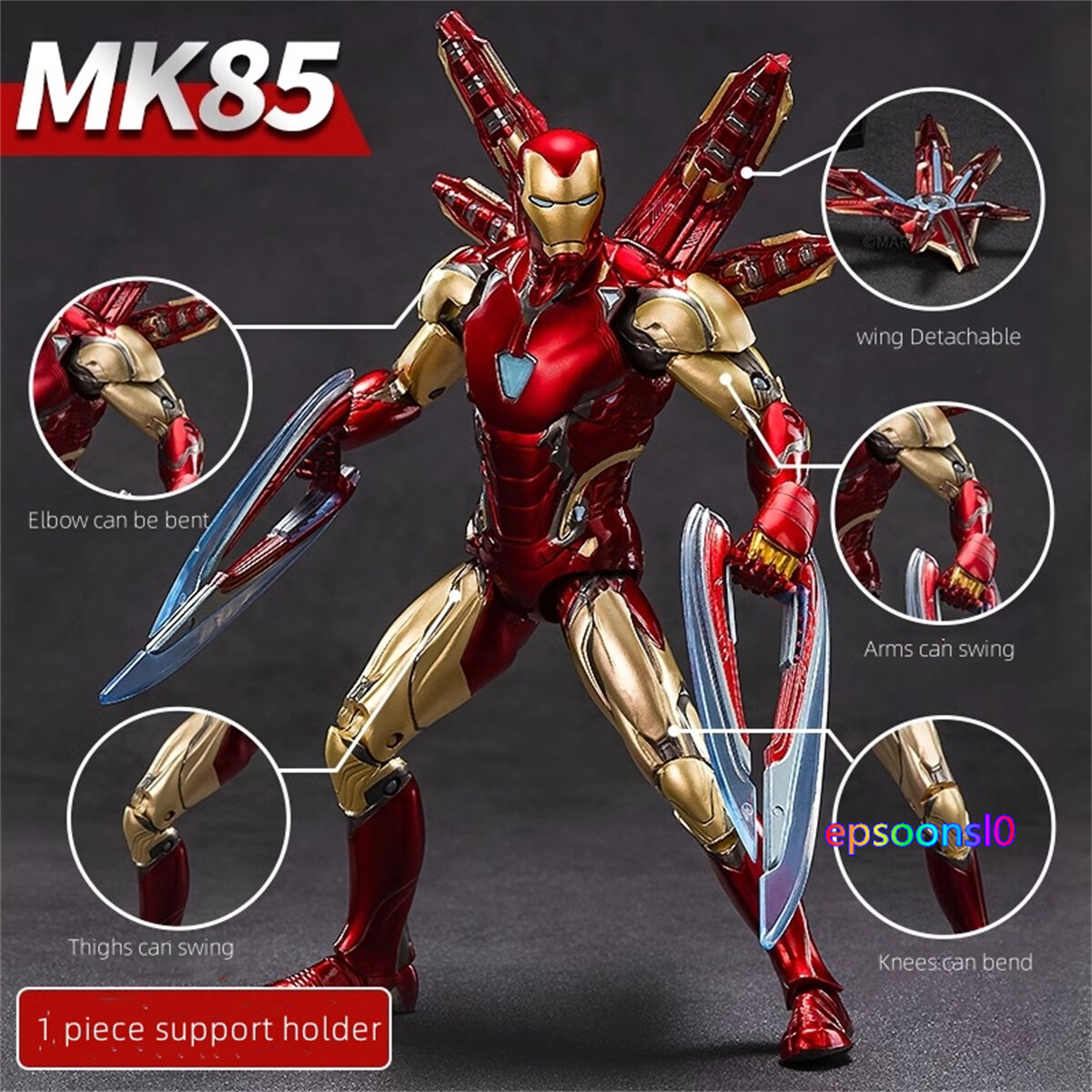 ZD Iron Man MK85 Action Figure Model Collectible Marvel 10th