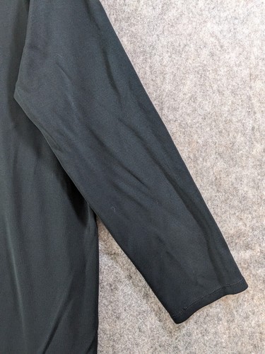 Josephine Chaus Cardigan Women Large Black Liquid Knit Button-Up Long Timeless - Picture 5 of 12