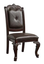 Hand Carved Dining Chair - Brown