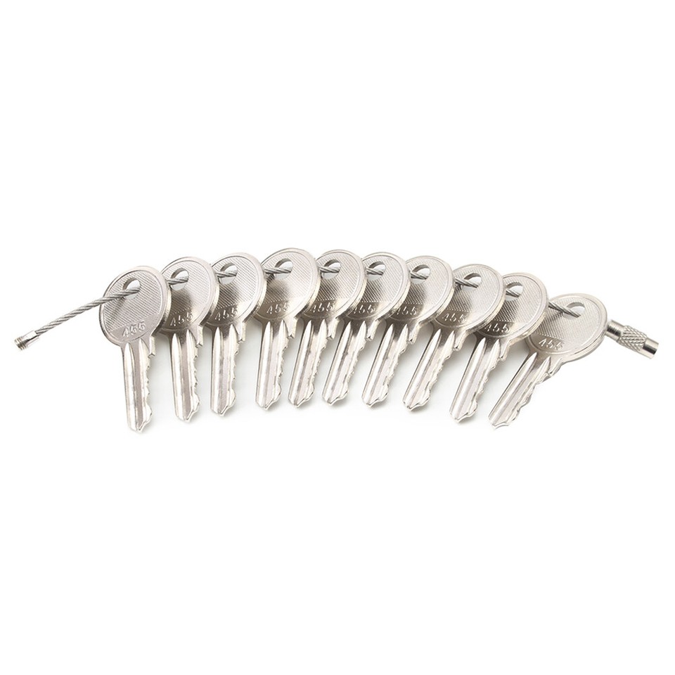10x Ignition Keys w/ Ring For Boom Lifts Heavy Equipment Forklift Key