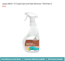 Jangro Professional carpet spot stain remover 750ml box 6