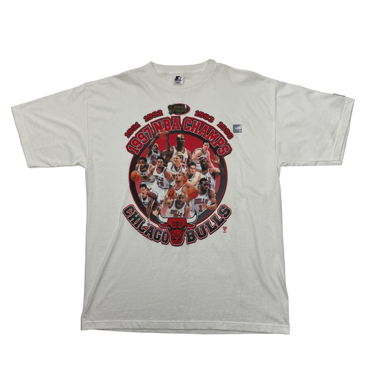 Vintage Starter Chicago Bulls 1997 NBA Championship Finals T Vintage Starter Chicago Bulls 1997 NBA Championship Finals T