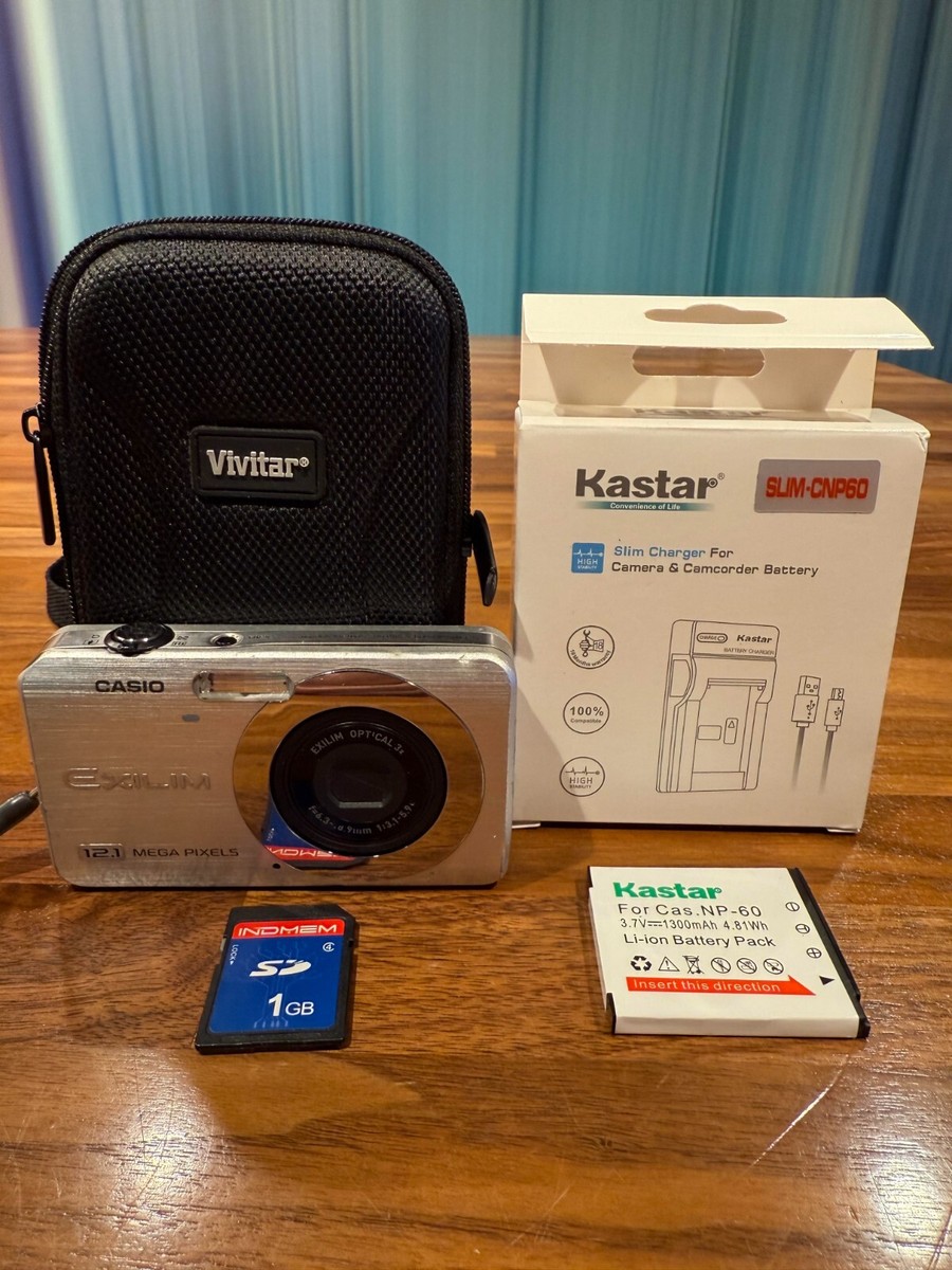 CASIO EXILIM EX-Z90 12.1MP DSLR New Battery Charger Memory Tested