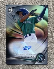 2022 Bowman Platinum George Feliz RC Rookie Auto #TOP-77 - Seattle Mariners