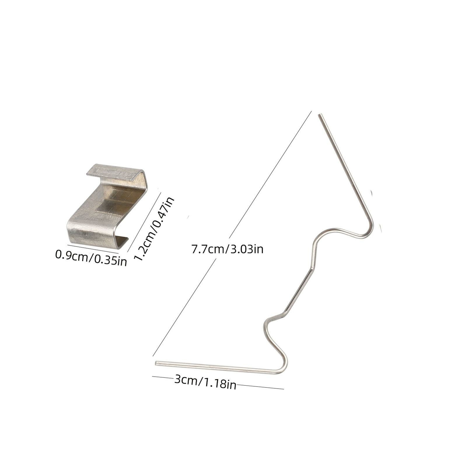 60PCS Stainless Steel Greenhouse Glass Window Panel Clips Green House W