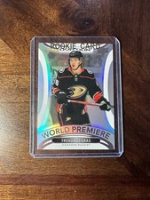 2021 Trevor Zegras RC w/gold ROOKIE CARD case. rookie card picture