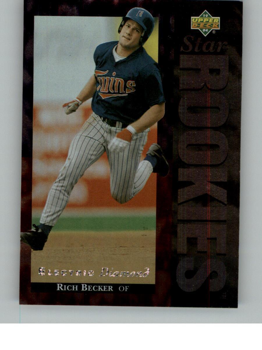 1994 Upper Deck Rich Becker 4  Star Rookies Minnesota Twins Electric Diamond